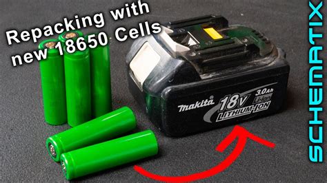 Repacking Makita 18v Lithium battery with New Cells (Save $$$'s) - YouTube