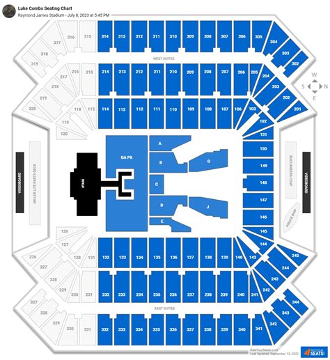 Raymond James Stadium Concert Seating Chart - RateYourSeats.com