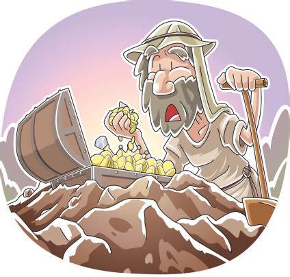 Parable Of The Hidden Treasure Stock Illustration - Download Image Now - iStock