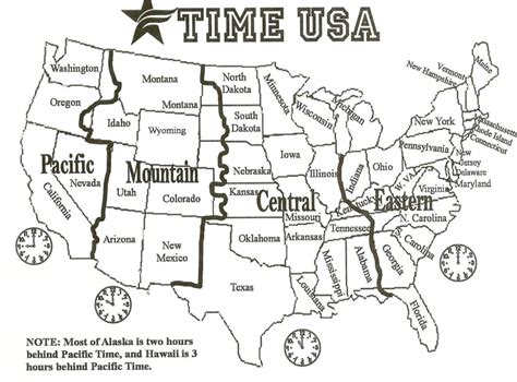 Printable Us Time Zone Map With Cities - Printable Maps