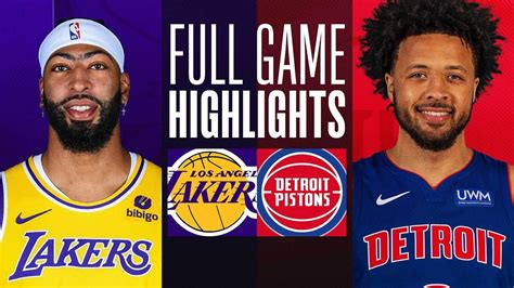 LAKERS at PISTONS | FULL GAME HIGHLIGHTS | November 29, 2023 - YouTube