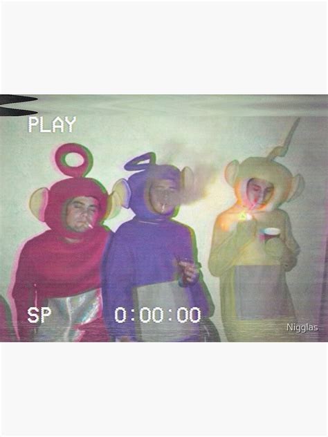 "Teletubbies smoking VHS" Canvas Print by Nigglas | Redbubble