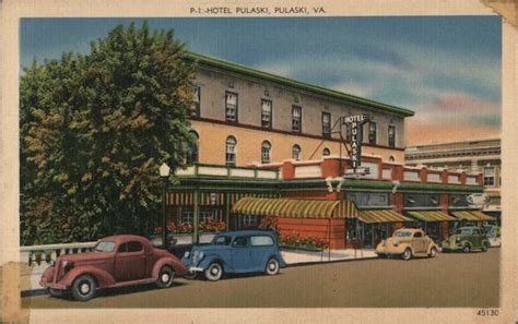 Hotel Pulaski Virginia Postcard