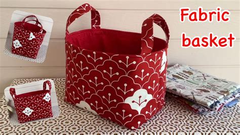 Large fabric basket,fabric storage tutorial,how to fabric basket, fabric storage, wandee easy ...