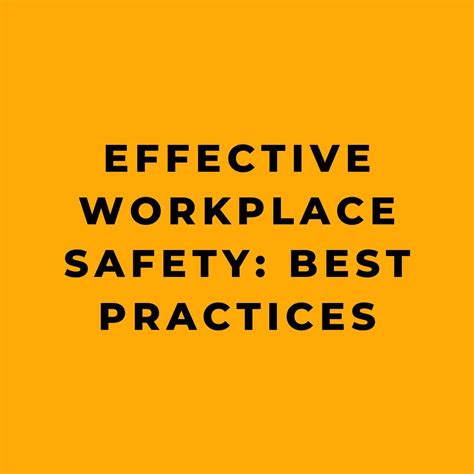 Effective Workplace Safety: Best Practices - Online Safety Trainer