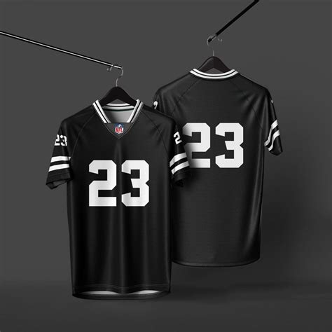 NFL VNECK RAGLAN JERSEY MOCKUP, Men's Fashion, Activewear on Carousell