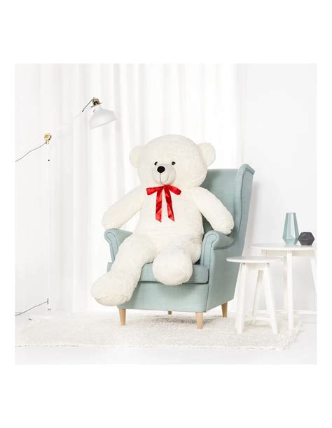 Giant Plush Teddy Bear, Soft Toy, 140 Cm, 55 Inches, 4.6 Feet, Whit...