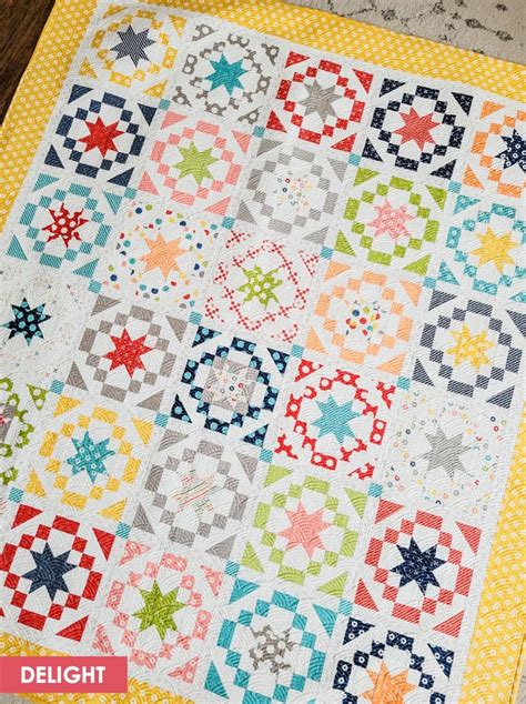 Delight Quilt Kit Features Simply Delightful Fabric Collection by ...