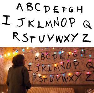 Stranger Things Party print your own alphabet letters fairy light wall ...