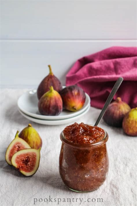 Easy Fig Jam with Vanilla Bean - no pectin - Pook's Pantry Recipe Blog