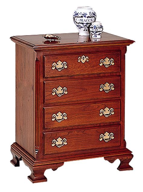 Cherry Four Drawer Nightstand