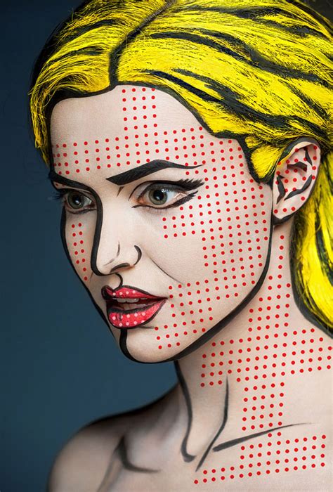 2D Portraits Painted Onto Human Faces » TwistedSifter