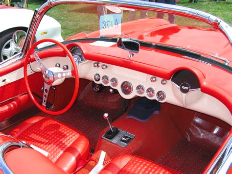 Chevrolet Corvette C1, interior & dash, c1956 | 4.3 litre sm… | Flickr