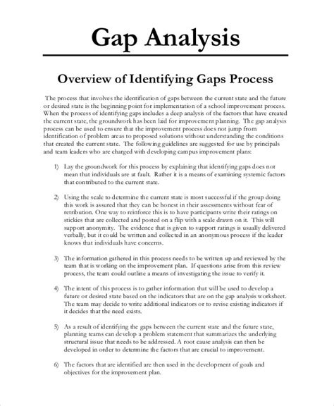 Gap Analysis Templates | 14+ Free Printable Word, Excel & PDF Examples Business Analyst Career ...