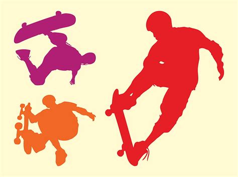 Silhouette Skaters ai vector | UIDownload