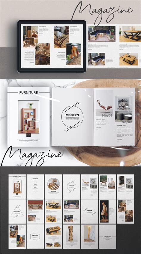 Furniture Design Magazine Template #101791 - TemplateMonster | Magazine ...