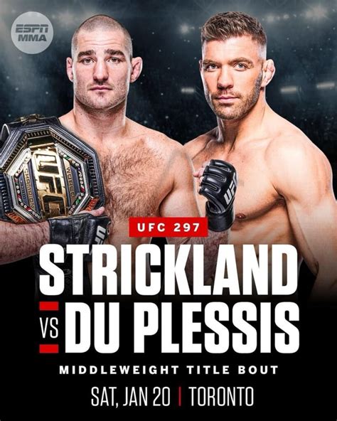 UFC 297: Strickland Vs. Du Plessis: Fight Card, Betting Odds, Start Time