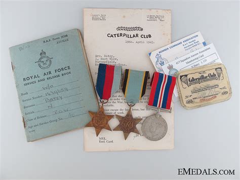 Wwii Caterpillar Club Member Group Raf – eMedals