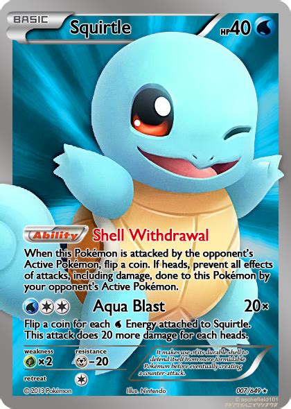 Full Art Squirtle Pokemon Card Pokemon Party, Pokemon Birthday, Pikachu, Squirtle, Pokemon Games ...