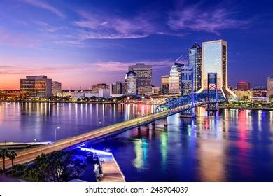 Jacksonville Florida Usa Downtown City Skyline Stock Photo 248704039 ...