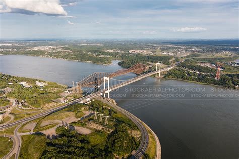 Aerial Photo | Pierre Laporte Bridge, Quebec City