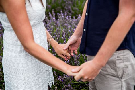 Mayfield Lavender Farm Engagement Photography