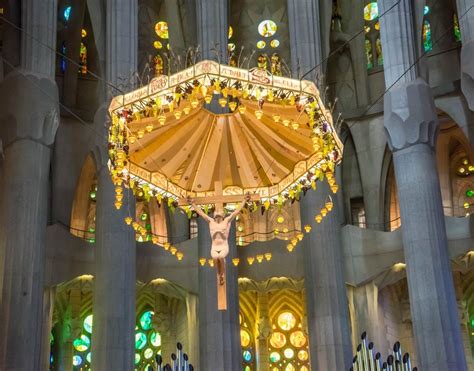 Sagrada familia cathedral interior free image download