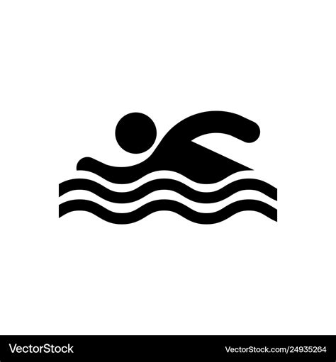 Swimmer icon beach and vacation icon Royalty Free Vector