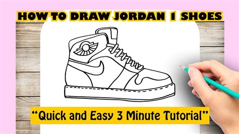 How to Draw JORDAN 1 SHOES EASY STEP BY STEP - YouTube