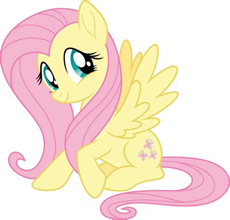 Mlp Fim New Fluttershy (happy) vector by luckreza8 on DeviantArt