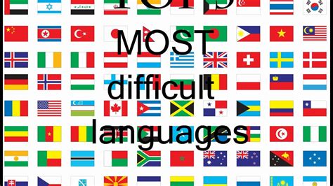 Top 5 of The most difficult languages in the world - YouTube