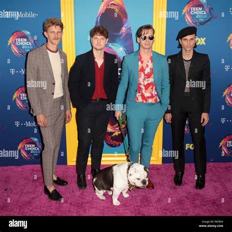 Celebrities attend Teen Choice Awards 2018 at The Forum. Featuring: Mark Pontius, Isom Innis ...