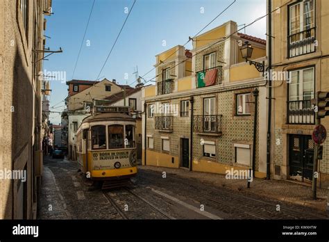 Alfama lisbon tram hi-res stock photography and images - Alamy