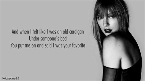 Taylor Swift - cardigan (Lyrics) - YouTube Music