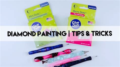 Diamond Painting Tips & Tricks | #4 Glue Dots - YouTube