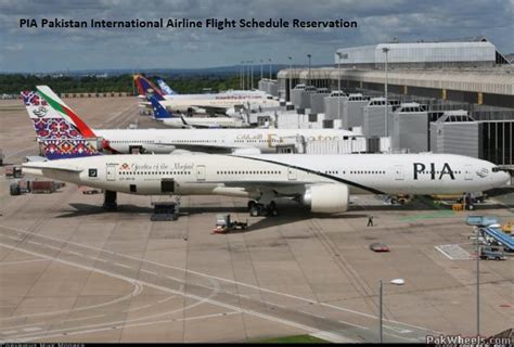 PIA Pakistan International Airline Flight Schedule Reservation