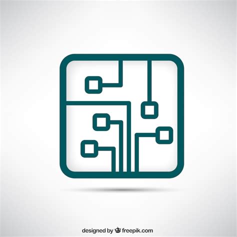 Circuit board logo Vector | Free Download