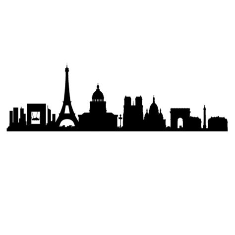 Paris Silhouette Skyline at GetDrawings | Free download