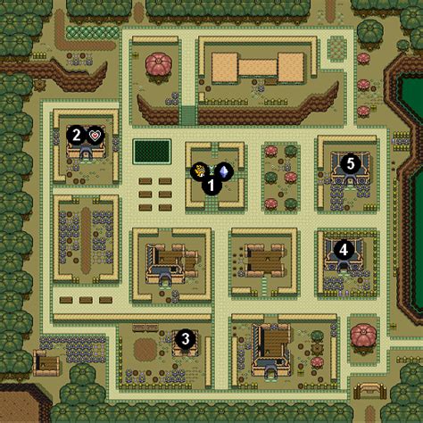 Mike's RPG Center - Zelda: A Link to the Past - Maps - Dark World