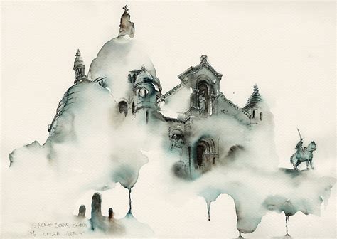 Elusive Architecture in Watercolors of Korean Artist Sunga Park