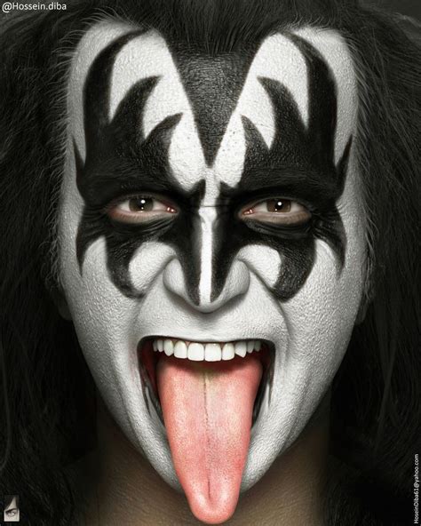 ArtStation - Gene Simmons from Kiss , Hossein Diba | Gene simmons makeup, Kiss band makeup, Gene ...