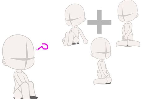 Poses gacha | Ideias de poses, Desenho de poses, Esboços de mãos