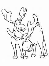 Free Printable Moose Coloring Pages For Kids sketch template