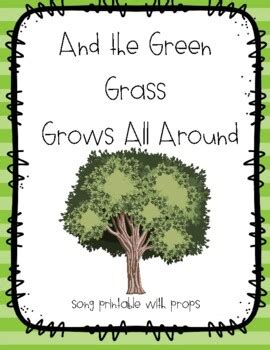 And the Green Grass Grows All Around Song Printable with Props | TpT