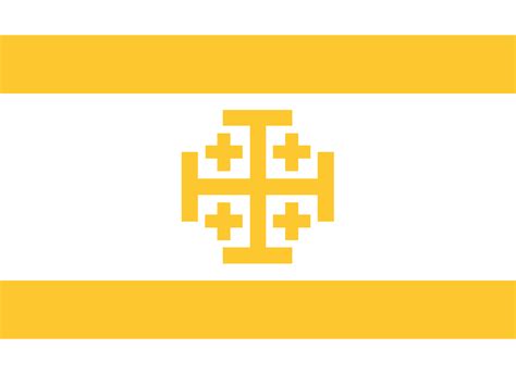 My version of the Kingdom of Jerusalem flag : r/vexillology