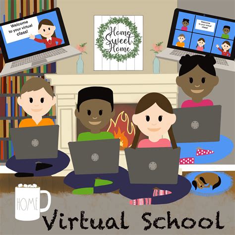 Virtual School Distance Learning Zoom Virtual Classroom | Etsy in 2021 ...