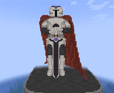 Made a Statue. Based off of my skin which is based off of another game! : r/Minecraft