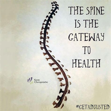 The #spine is the gateway to health. #GetAdjusted #chiropractic ...