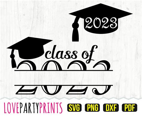 Senior 2023 SVG DXF PNG Pdf Class of 2023 Svg Split - Etsy Finland