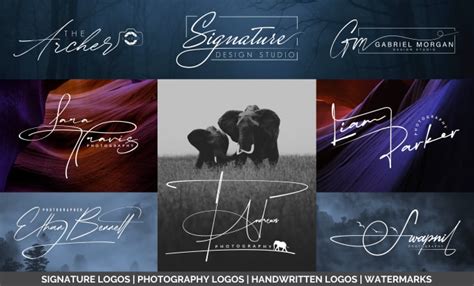 Create a stunning handwritten signature logo and photography watermark by Subhrankarmakar | Fiverr